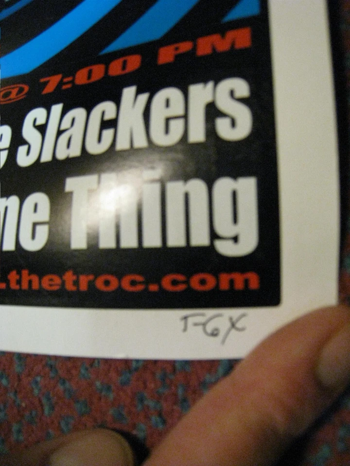 Flogging Molly Poster Trocadero The Slackers Avoid One Thing Apr 11 2002 S/N - Image 2 of 3