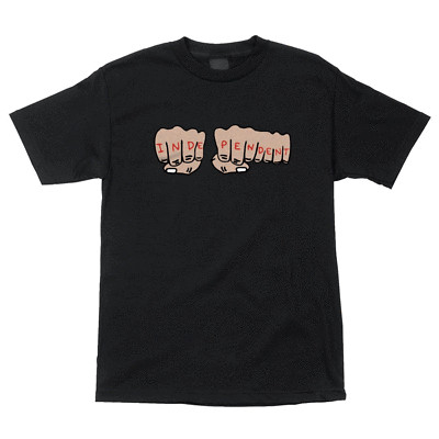 Independent Skateboard Shirt Toy Machine Fists Black
