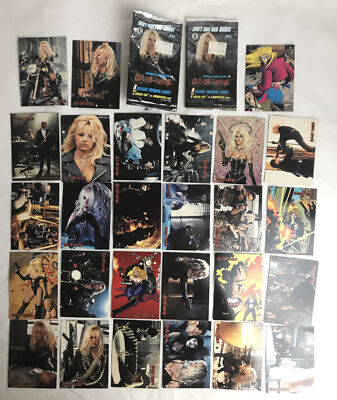 Vintage Barb Wire Movie Deluxe Trading Cards 27 Karten Base Set Pamela Anderson