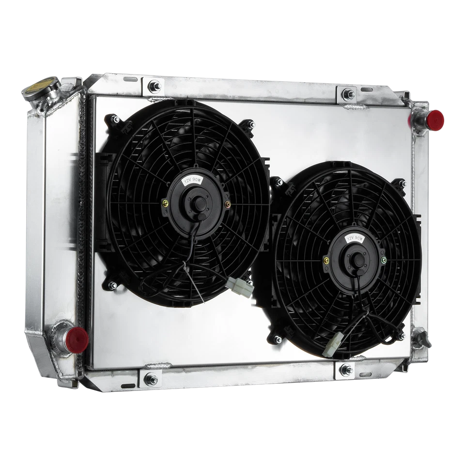 3 Row Radiator+Shroud fan For 1979-1993,1982 Ford Mustang Foxbody LX/GT/Cobra V8 - Image 4 of 4