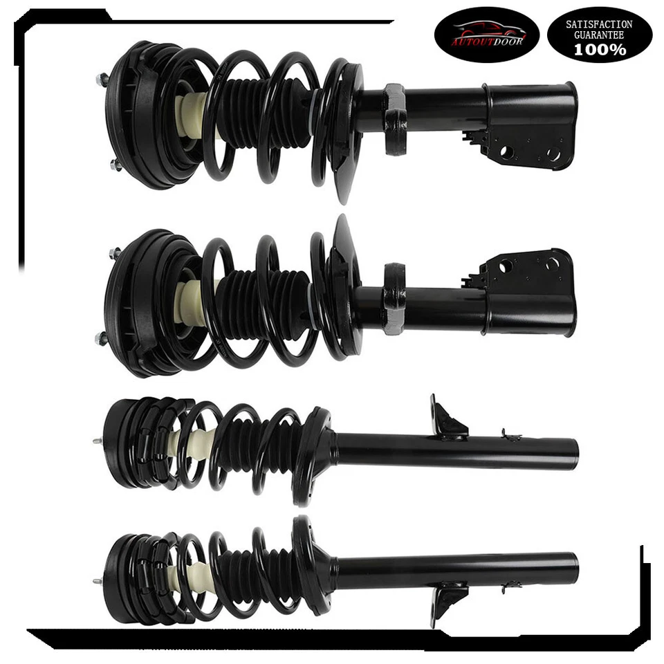 Full Set 4 Complete Struts w/ Springs For 98-04 Chrysler Concorde 98-04 Intrepid - Image 2 of 4