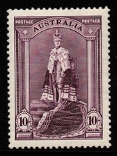 AUSTRALIA SG177 1938 10/= DULL PURPLE MTD MINT