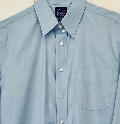 Jos A Bank Mens Travelers Blue Cotton 