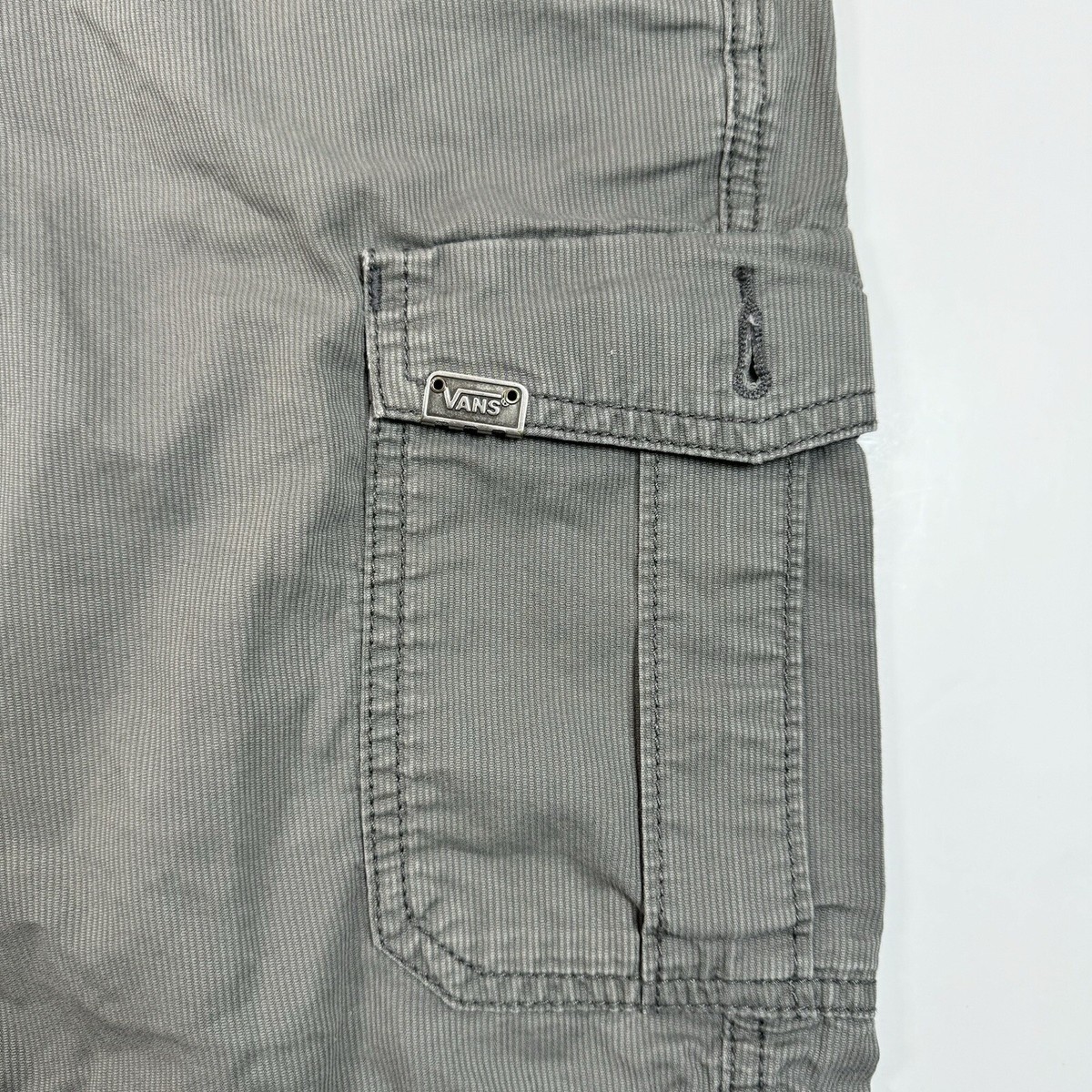 VANS Boys Gray Soft Corduroy Cargo Shorts Size 14 | eBay
