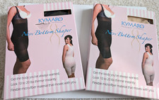 Two KYMARO Bottom Shaper Size 3 Large 1 Black 1 Nude NEW