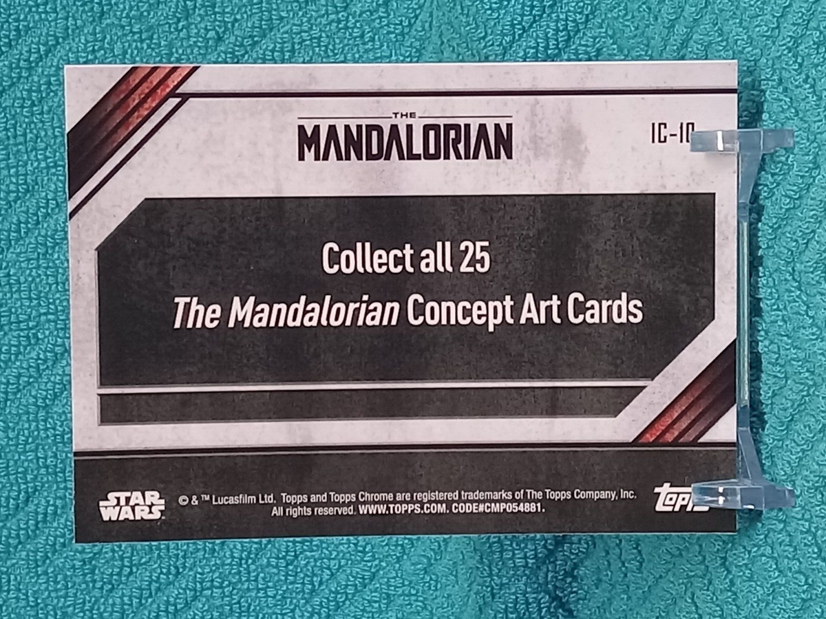 2022 Topps Chrome Star Wars The Mandalorian Concept Art Card