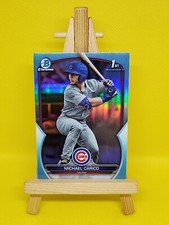 2023 Bowman Draft Michael Carico Chrome Sky Blue Refractor