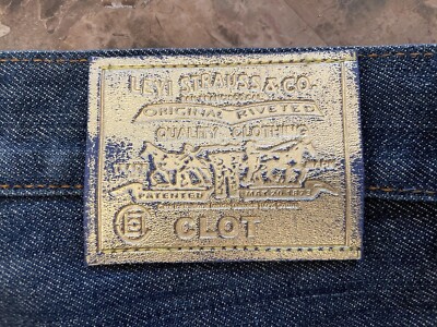 Levis X CLOT VINTAGE UNION RAIL LIMITED EDITION JEANS RARE Levis X CLOT VINTAGE UNION RAIL LIMITED EDITION JEANS RARE