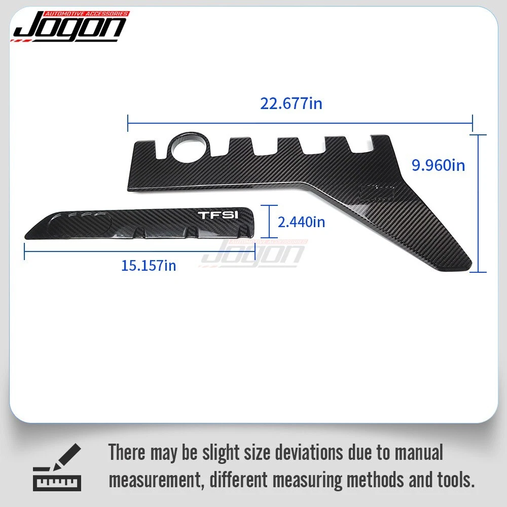 Dry Carbon Fiber For Audi RS3 S3 RSQ3 TTRS 2.5T 2019-2024 Engine Hood Cover Trim - Picture 4 of 15