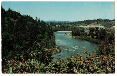 CPSM PF - USA. Yakima River. der Fluss zwischen Cle Elum und Ellensburg