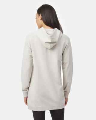 Tentree French Terry Oversized Hoodie Dress Women S Silver Cloud Grey Cozy  Fleec | eBay
