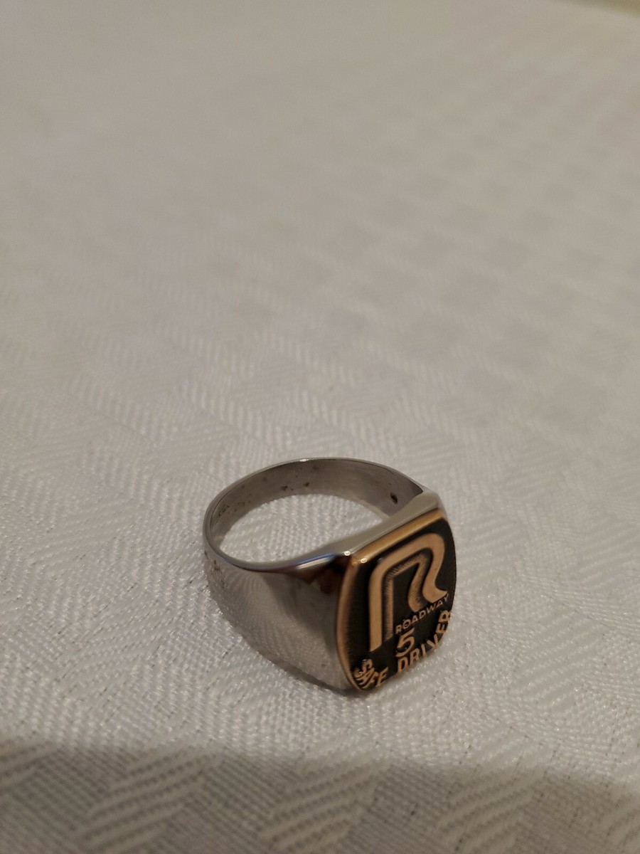 Vintage Roadway Trucking Safe Driver 5 year Award Ring | eBay