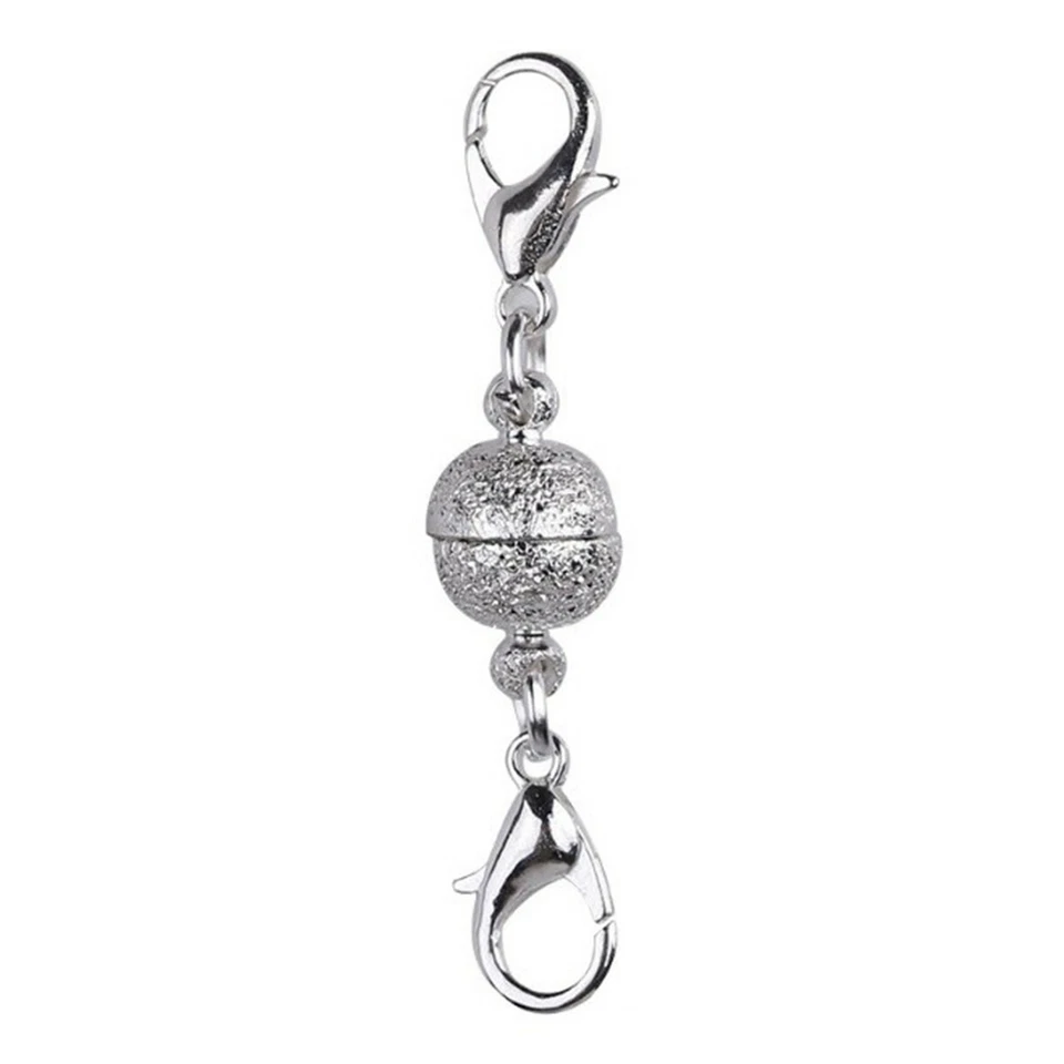 2/5X Magnetic Extender Double Lobster Clasps Hooks For Bracelet Necklace Jewelry - Image 3 of 4