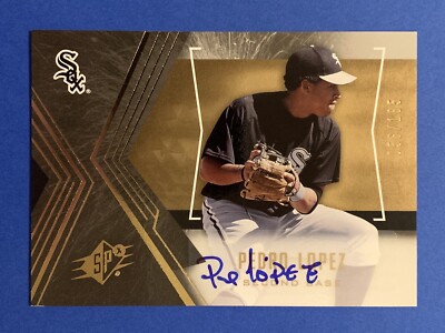 PEDRO LOPEZ 056/185 Signed 2005 SPX #151 CHICAGO WHITE SOX