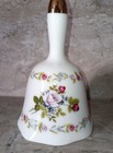Vintage Otagiri Japan Rose Bouquet Floral Bell Gold Tip  — photo 1