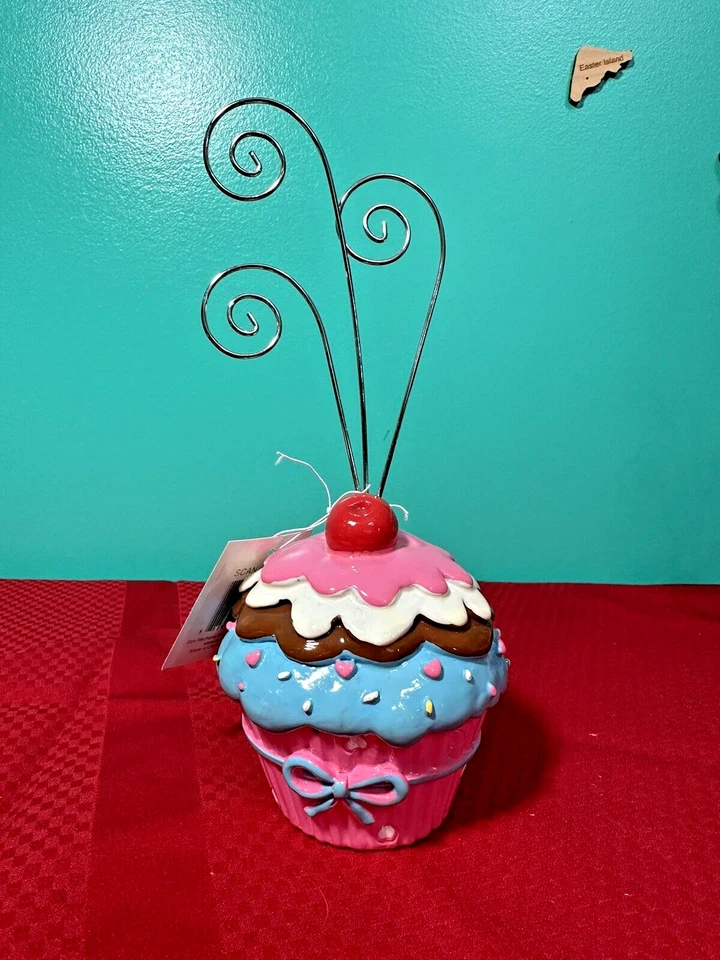 Juego de 4 Portavelas Foto/Imagen/Tarjeta/Memo Porta Billetes Clip de Alambre Decoración - Cerámica C Foto 4 de 4