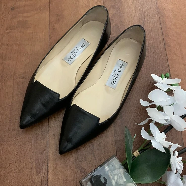 Jimmy choo pointed toe flats sale