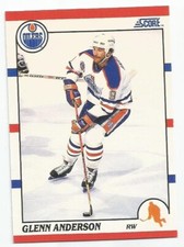 GLENN ANDERSON 1990-91 SCORE CARD NEAR MINT+ CONDITION