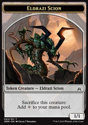MRM FR/VF Token - Jeton Eldrazi et scion 1/1 MTG magic OGW | eBay
