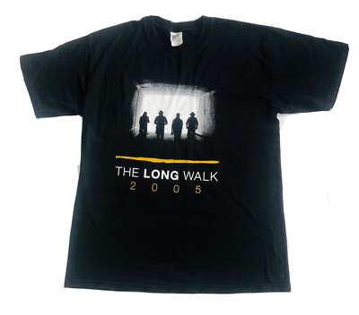 Gildan The Long Walk 2005 Dream Time At The G Men's T-Shirt Black Size L AFL