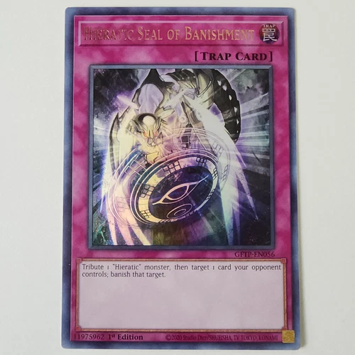 Hieratic Seal of Banishment - GFTP-EN056 - NM/VLP - Ultra Rare - 1st ed - Yugioh