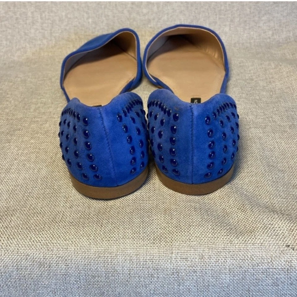 French Connection Azul Mujer Gamuza Br Pisos. Puntera puntiaguda talla 11. Nuevo. Foto 4 de 4