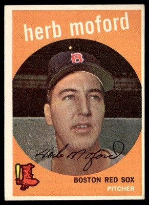 1959 Topps Card Baseball Herb Moford RC Boston Red Sox #91 EX+