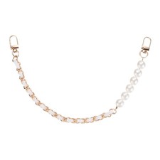 13.77IN Pearl Purse Chain 1PC Purse Chain Extender White 