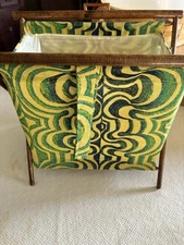 Vintage Fabric X-frame Knitting Caddy