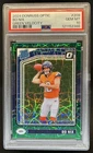 2024 Panini Donruss Optic Bo Nix Green Velocity Rated Rookie #209 Broncos PSA 10