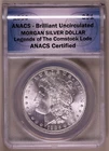 1886-P Morgan Dollar Legends of the Comstock Lode ANACS Brilliant Uncirculated