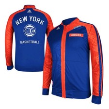 Rare 2013 Men's New York Knicks Adidas On Court Warm Up Performance Jacket Sz M