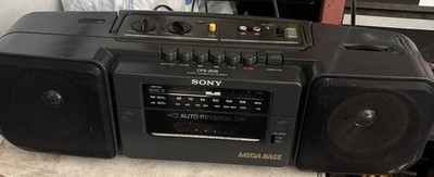 Sony CFS-209  AM/FM Radio sounds great! Cassette doesn't work missing back cover