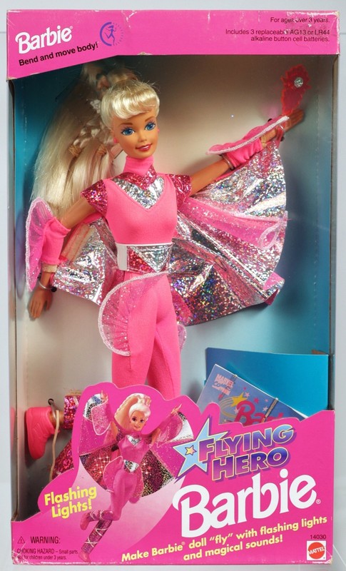Flying Hero Barbie Doll - 14030 Never Removed from Box 1995 by Mattel, Inc.