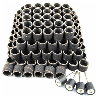 Schleifhülse Set für Dremel 184 Stück Schleifband Schleifwalze Drehwerkzeug