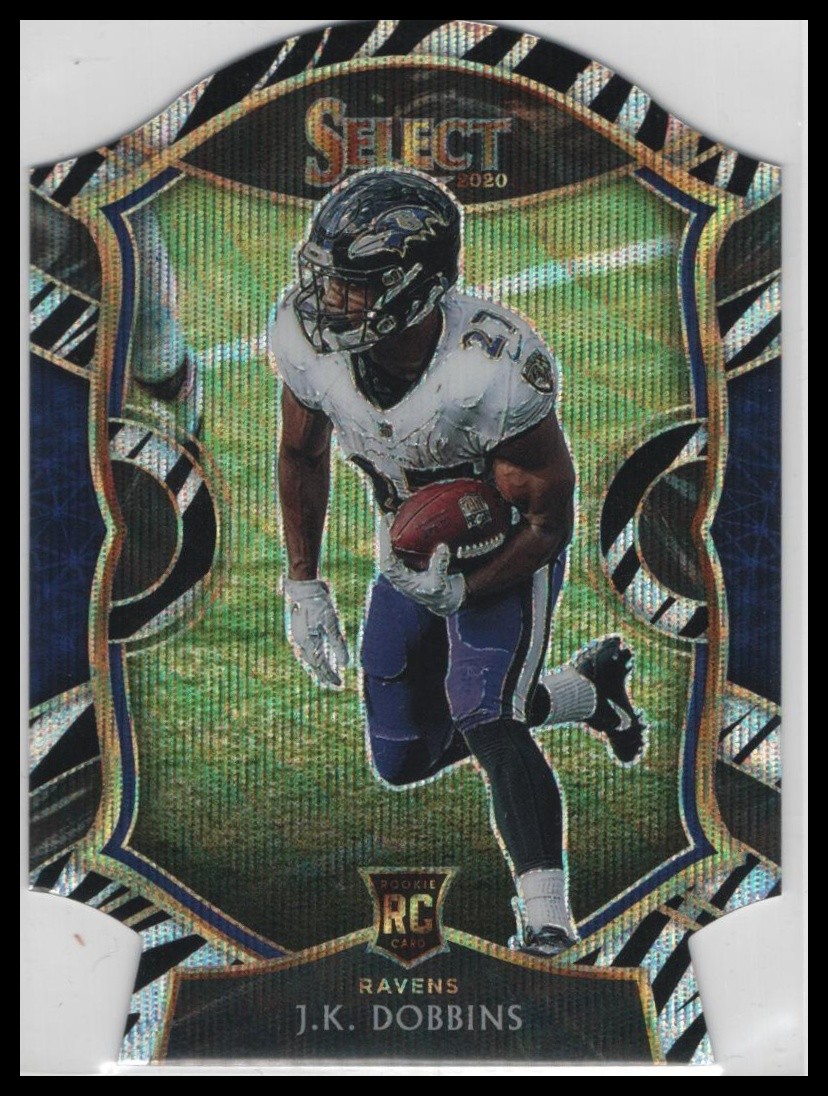 JK Dobbins Panini Select #52 Die-Cut Zebra
