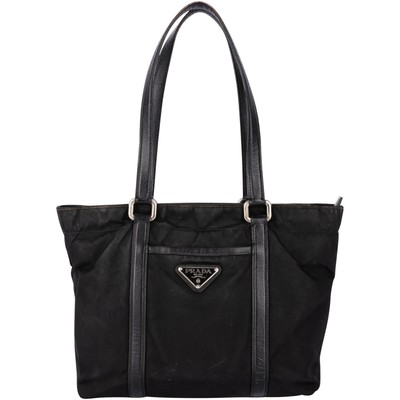 Prada Black Nylon Triangle Shoulder Bag