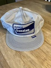 Vintage Swingster Sonalan Elanco Gray Blue Stitching Snapback Hat Cap