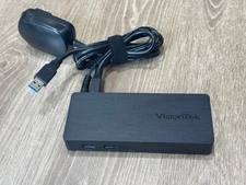 Visiontek VT1000 Dual Display Universal USB 3.0 Docking Station 901147 w/ Cables