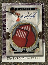 Rare Jumbo Patch AUTO David Ortiz 2021 Topps Flagship SP Through The Years 2012