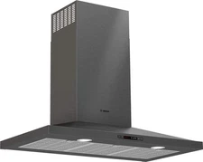 Bosch 800 Series 36" Wall Mount Range Hood with Light in Black Stainless Steel