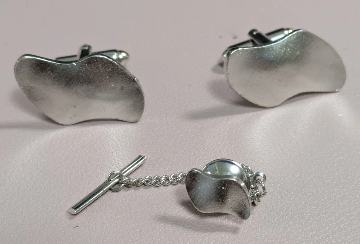 Lindenmann Gemelli, Color Argento, Rotondo, Con Nero Gatti Eye, Rodio
