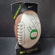Nike Vapor 24/7 Autographed Oregon Ducks Dan Lanning Football