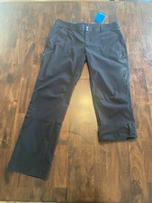 NWT COLUMBIA WOMENS 16 SATURDAY TRAIL OMNI-SHADE/SHIELD HIKING PANTS ROLL TAB