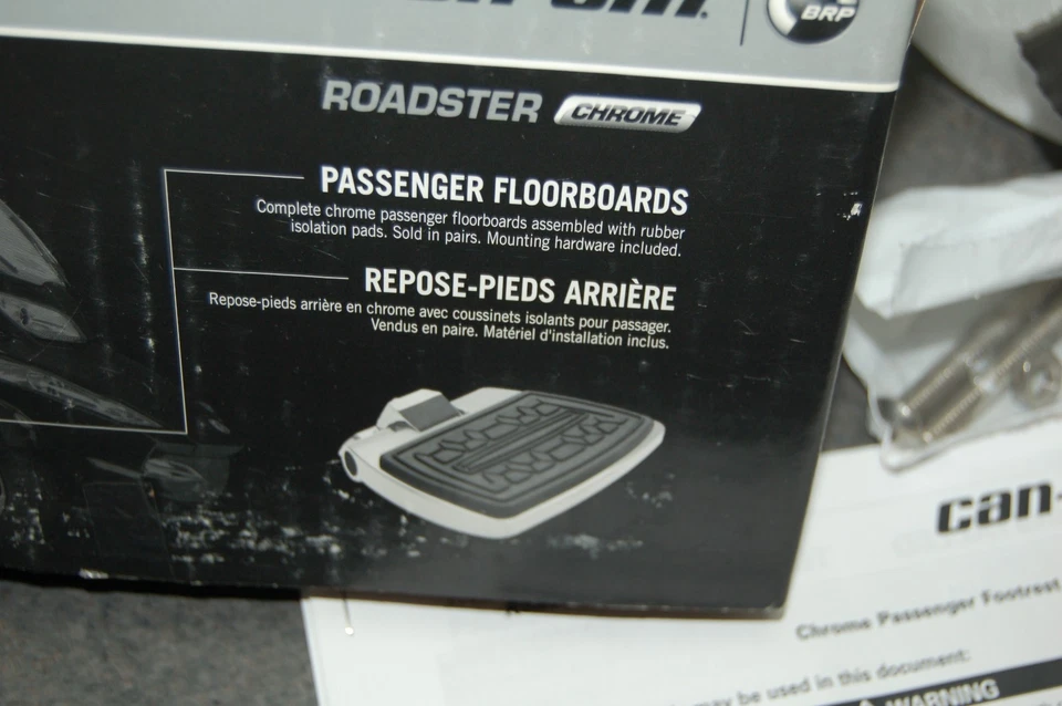 NEW GENUINE CAN-AM 219400265 CHROME PASSENGER FLOORBOARDS ROADSTER SPYDER 2013 - Image 2 of 4