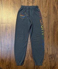 Aviator Nation Kids Surfer Gray Charcoal Sweatpants Size 10 Joggers Cuffed