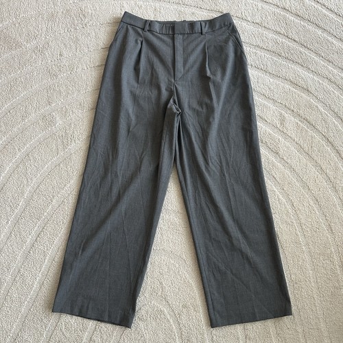 Uniqlo Loose Relaxed Fit Casual Work Pants Gray Women’s XL 32W x 30L