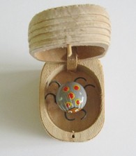 Lady Bug with Moving Wiggling Legs Vintage Wooden Pencil Sharpener Great Effect!