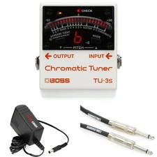 Boss TU-3S Chromatic Tuner with Power Supply and Cable