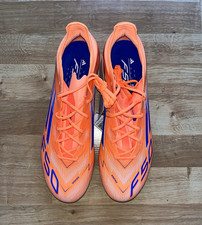 adidas F50 Elite FG Football Boots Moulded Studs Orange/Blue/White UK 8.5